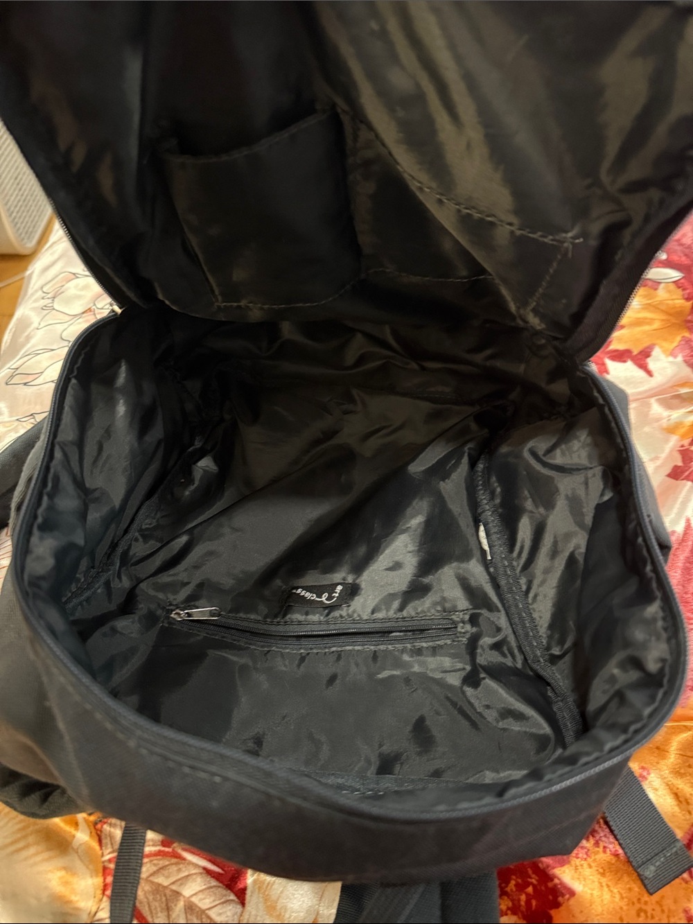 Gray Canvas mini Backpack - Picture 5 of 5